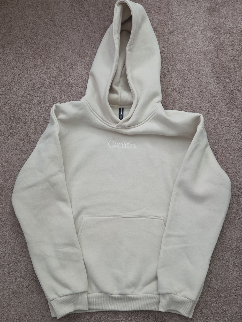 *NWOT* Comfort Branded Cream Women's Hoodie Sweatshirt - BONE